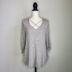 Caution to the Wind Tan Top Large